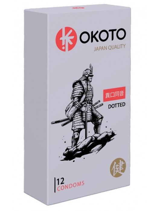 Точечные презервативы OKOTO Dotted - 12 шт. - Sitabella - купить с доставкой в Братске