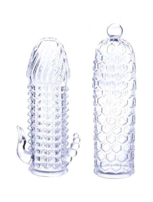 Набор из 2 прозрачных насадок на член Seductive Tickler Sleeves Set - NMC - в Братске купить с доставкой