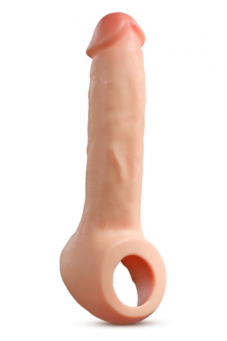 Телесная насадка-удлинитель Thrive 8.75 Inch Realistic Penis Extender Sleeve - 22,2 см. - Blush Novelties - в Братске купить с доставкой