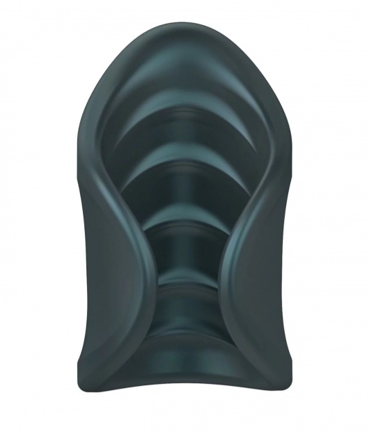 Серый сквозной мастурбатор с вибрацией Manwan Starter - Manwan - в Братске купить с доставкой