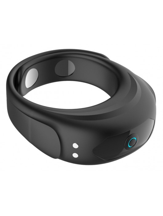 Черное эрекционное виброкольцо на ремешках - Boys of Toys - в Братске купить с доставкой