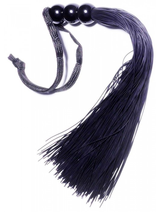 Черная силиконовая плетка - 25,4 см. - Boys of Toys - купить с доставкой в Братске