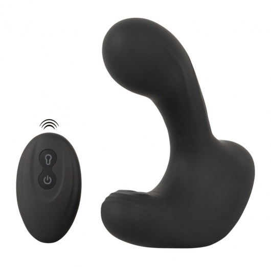 Черная анальная вибропробка с функцией расширения RC Butt Plug with 3 functions - Orion - в Братске купить с доставкой