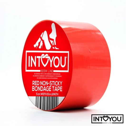 Красный скотч для фиксации Non-Sticky Bondage Tape - 15 м. - Intoyou - купить с доставкой в Братске