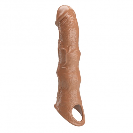 Карамельный фаллоудлинитель с 3 вставками - 28 см. - Baile - в Братске купить с доставкой