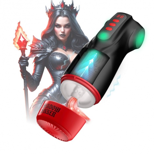 Интерактивный мастурбатор Raven с вакуумом, вибрацией и подсветкой - Shots Media BV - в Братске купить с доставкой