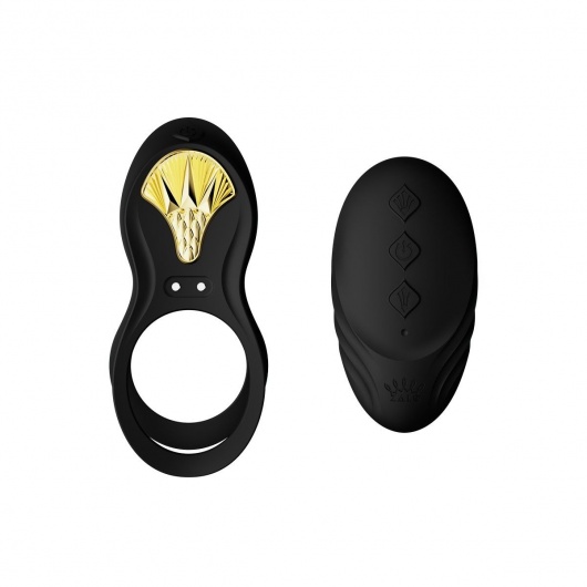 Черное эрекционное виброкольцо Bayek с пультом ДУ - Zalo - в Братске купить с доставкой