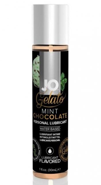 Лубрикант с ароматом мятного шоколада JO GELATO MINT CHOCOLATE - 30 мл. - System JO - купить с доставкой в Братске
