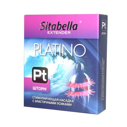 Стимулирующая насадка со спиралью из усиков Platino  Шторм - Sitabella - купить с доставкой в Братске