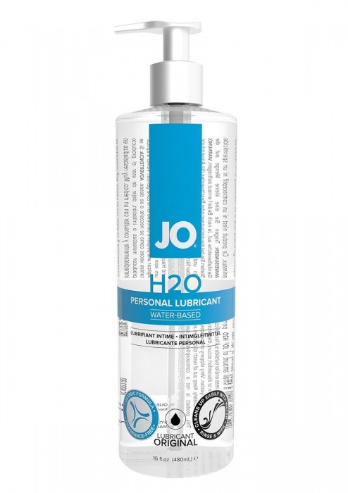 Лубрикант на водной основе JO Personal Lubricant H2O с дозатором - 480 мл. - System JO - купить с доставкой в Братске