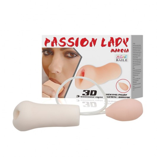 Мастурбатор Passion Lady Marcia с грушей для имитации посасывания - Baile - в Братске купить с доставкой