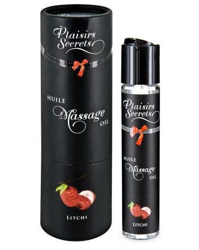 Массажное масло с ароматом личи Huile de Massage Gourmande Litchi - 59 мл. - Plaisir Secret - купить с доставкой в Братске