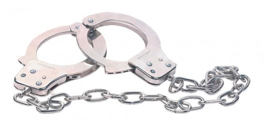 Наручники из металла с длинной цепочкой CHROME HANDCUFFS METAL HANDCUFFS W. KEY - NMC - купить с доставкой в Братске