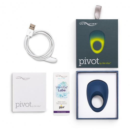 Синее эрекционное виброкольцо We-vibe Pivot - We-vibe - в Братске купить с доставкой