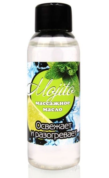 Массажное масло для тела Mojito с ароматом лайма - 50 мл. - Биоритм - купить с доставкой в Братске