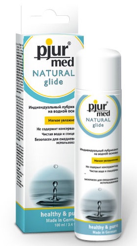 Нейтральный лубрикант на водной основе pjur MED Natural glide - 100 мл. - Pjur - купить с доставкой в Братске