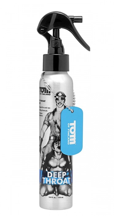 Спрей для лёгкого проникновения во время орального секса Tom of Finland Deep Throat Spray - 118 мл. - Доминирующее кольцо - купить с доставкой в Братске