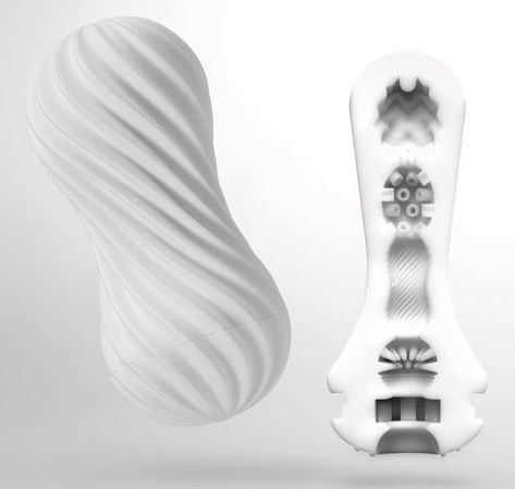 Мастурбатор FLEX Silky White с мягким рельефом - Tenga - в Братске купить с доставкой