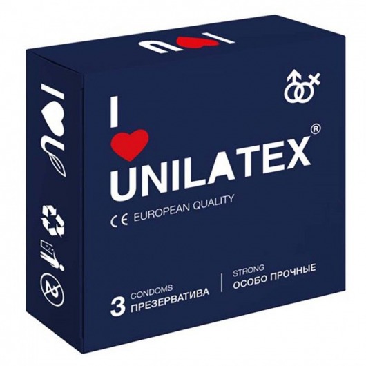 Ультрапрочные презервативы Unilatex Extra Strong - 3 шт. - Unilatex - купить с доставкой в Братске