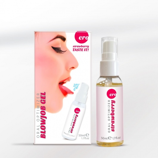 Увлажняющий гель для орального секса с ароматом клубники - 50 мл. - Ero - купить с доставкой в Братске