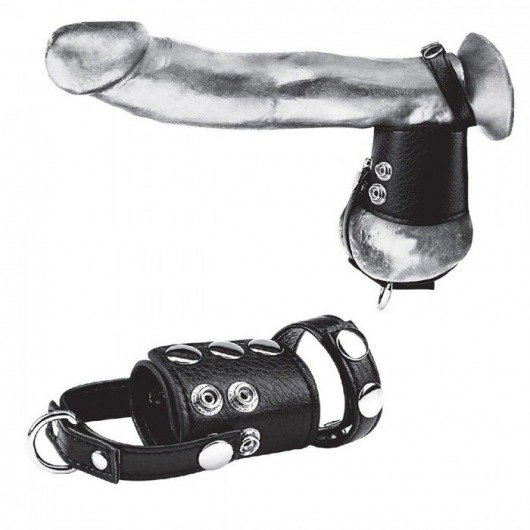 Кольцо на член и мошонку Cock Ring With 2  Ball Stretcher And Optional Weight Ring - BlueLine - в Братске купить с доставкой