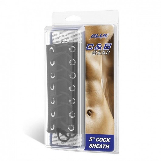 Сбруя на член на шнуровке 5  Cock Sheath - BlueLine - купить с доставкой в Братске