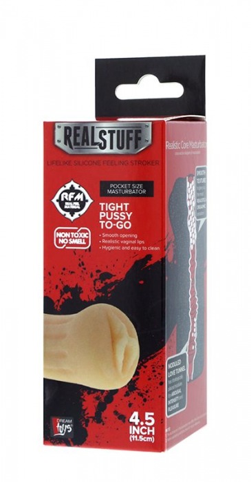 Мастурбатор-вагина REALSTUFF TIGHT PUSSY TO-GO - Dream Toys - в Братске купить с доставкой