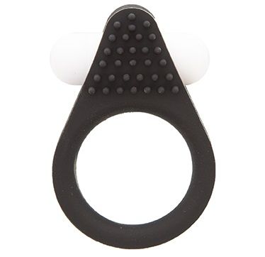 Чёрное эрекционное кольцо LIT-UP SILICONE STIMU RING 1 BLACK - Dream Toys - в Братске купить с доставкой