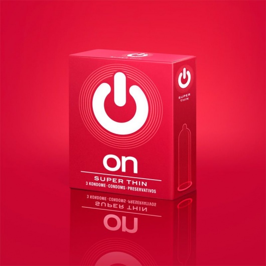 Супертонкие презервативы ON) Super Thin - 3 шт. - ON) - купить с доставкой в Братске