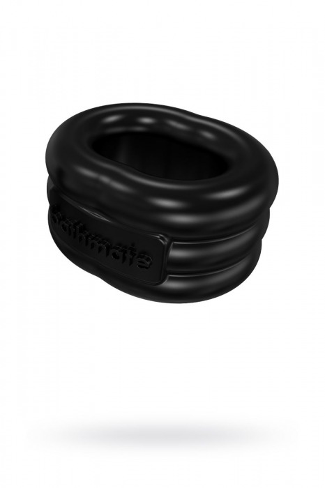 Чёрное эрекционное виброкольцо Stretch - Bathmate - в Братске купить с доставкой Чёрное эрекционное виброкольцо Stretch - Bathmate - в Братске купить с доставкой