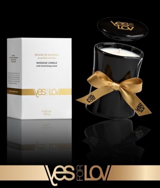 Массажная аромасвеча BEWITCHING MASSAGE CANDLE - 120 мл. - YESforLOV - купить с доставкой в Братске