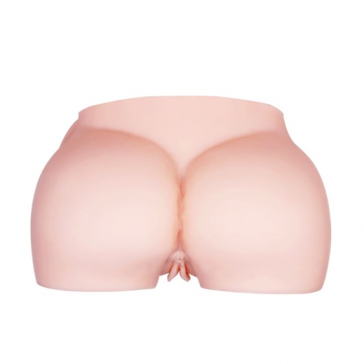 Телесный мастурбатор с двумя любовными тоннелями и вибрацией - Baile - в Братске купить с доставкой