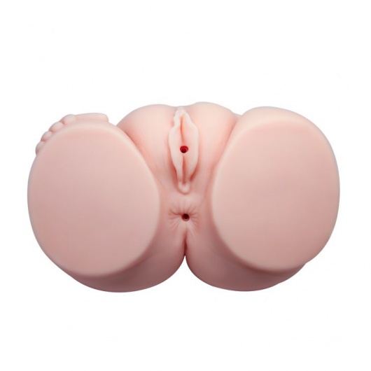 Телесный мастурбатор с двумя любовными тоннелями и вибрацией - Baile - в Братске купить с доставкой