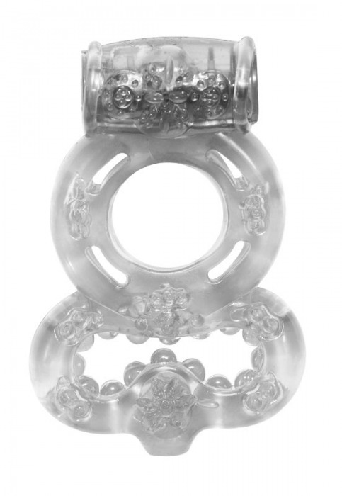 Прозрачное эрекционное кольцо Rings Treadle с подхватом - Lola Games - в Братске купить с доставкой