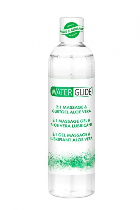 Гель-смазка 2-в-1 MASSAGE   LUBRICANT ALOE VERA - 300 мл. - Waterglide - купить с доставкой в Братске