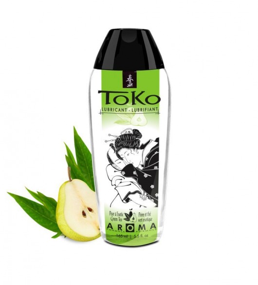 Интимный гель TOKO Pear   Exotic Green Tea с ароматом груши и зеленого чая - 165 мл. - Shunga - купить с доставкой в Братске