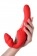 Красный безремневой страпон с вибрацией - ToyFa купить в Братске с доставкой в Orgasmix.ru Красный безремневой страпон с вибрацией - ToyFa - купить с доставкой в Братске