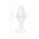 Белая акриловая анальная втулка - 8 см. - Toyfa Basic в Братске Белая акриловая анальная втулка - 8 см. - Toyfa Basic