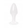 Белая акриловая анальная втулка - 8 см. - Toyfa Basic в Братске Белая акриловая анальная втулка - 8 см. - Toyfa Basic