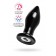 Черная стеклянная вибровтулка - 10,5 см. - Sexus в Братске Черная стеклянная вибровтулка - 10,5 см. - Sexus