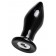Черная стеклянная вибровтулка - 10,5 см. - Sexus в Братске Черная стеклянная вибровтулка - 10,5 см. - Sexus