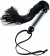 Черный мини-флоггер с резиновыми хвостами - 26 см. - ToyFa - купить с доставкой в Братске Черный мини-флоггер с резиновыми хвостами - 26 см. - ToyFa - купить с доставкой в Братске
