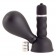 Черный вибратор с грушей на сосок - ToyFa в Братске Черный вибратор с грушей на сосок - ToyFa